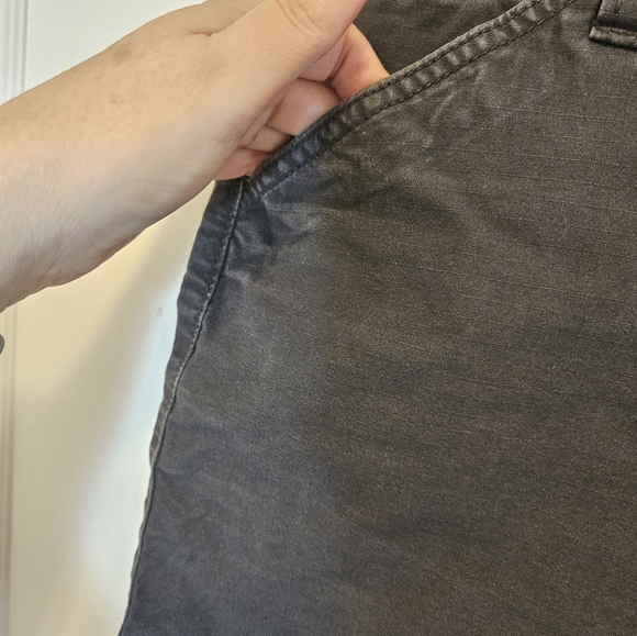 Eddie Bauer heavy cotton gray shorts - Picture 3 of 8